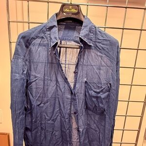 Vintage distress Acne Studios See-through Denim Shirt